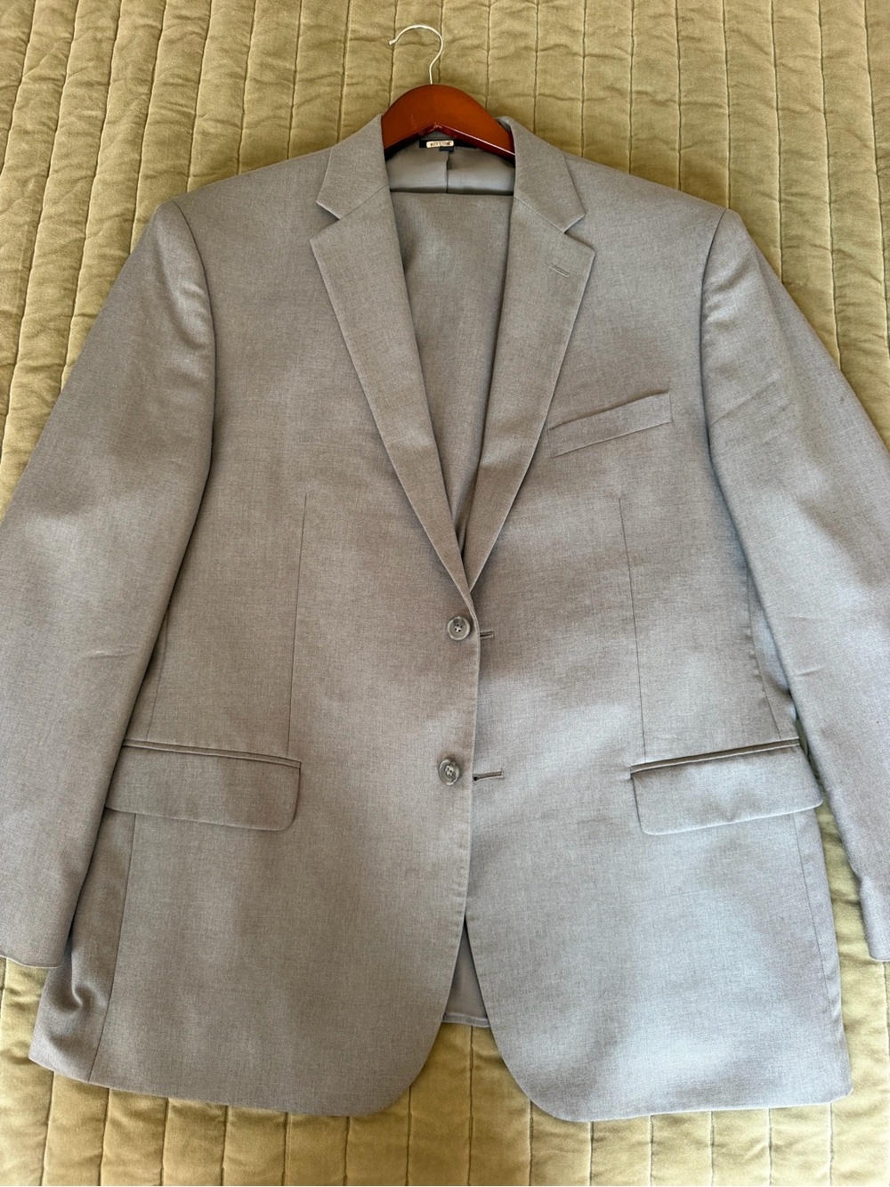 Jos. A. Bank Light Gray Two-Button Suit